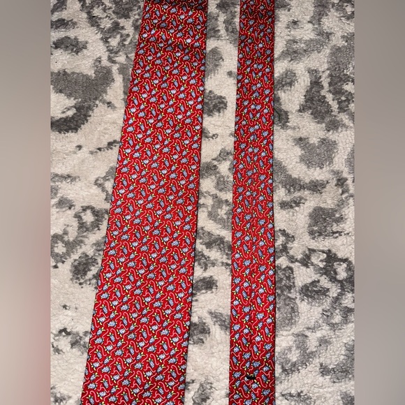 Men’s Jcrew red blue Turtle Tie - Picture 2 of 3